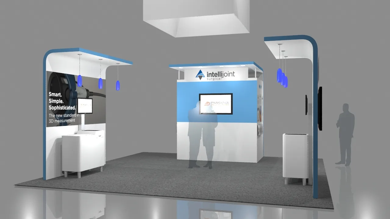 Design render of the Intellijoint Surgical exhibit.